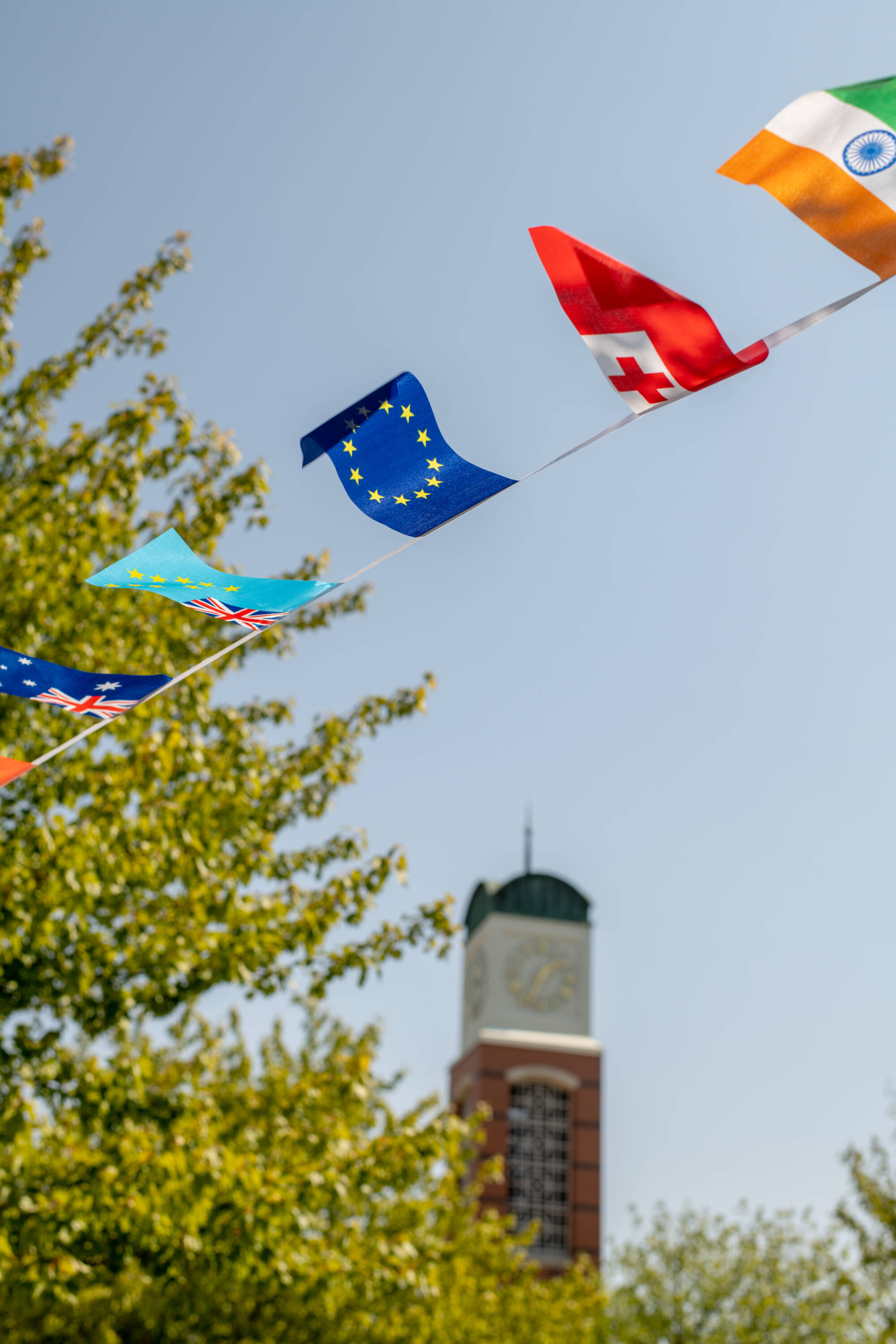 Staff and students joined the Global Laker Festival for lawn games, international music, snacks, and other activities in front of the carillon tower September 4.